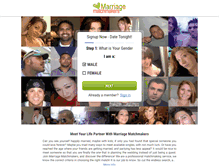 Tablet Screenshot of marriagematchmakers.com